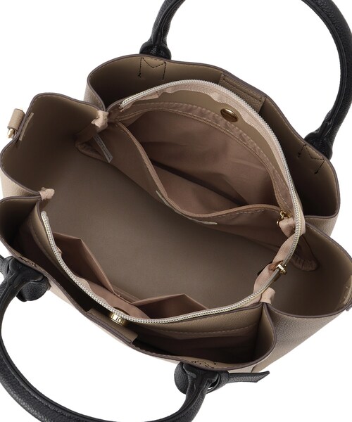 SHOO・LA・RUE(シューラルー)の「ハンドルリボンデザイントートバッグ(トートバッグ・レディース・ベージュ系4/ブラック/アイボリー系4・00)」の18枚目の写真