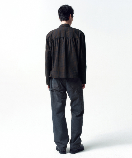 INSILENCE(インサイロンス)の「コンパクトクロップジャケット ブラウンチェック(その他アウター・レディース・その他・MEDIUM/LARGE)」の3枚目の写真