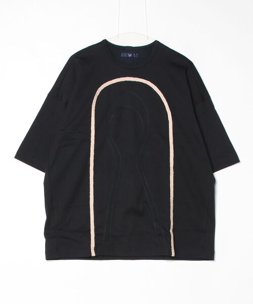 ohta（オータ）の「【ohta】 jizo（Tシャツ/カットソー・メンズ・ホワイト/ブラック・1）」の2枚目の写真