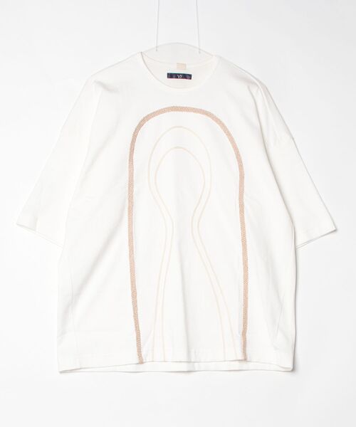 ohta（オータ）の「【ohta】 jizo（Tシャツ/カットソー・メンズ・ホワイト/ブラック・1）」の4枚目の写真