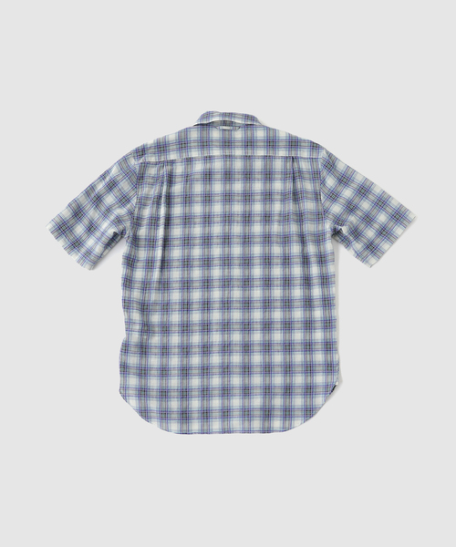DAIRIKU（ダイリク）の「DAIRIKU / ダイリク "Cotton Check"W-PKT Dress H-S Sh（シャツ/ブラウス・メンズ・ブルー系その他・LARGE/MEDIUM/SMALL）」の2枚目の写真