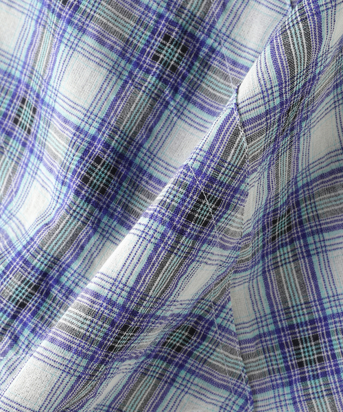 DAIRIKU（ダイリク）の「DAIRIKU / ダイリク "Cotton Check"W-PKT Dress H-S Sh（シャツ/ブラウス・メンズ・ブルー系その他・LARGE/MEDIUM/SMALL）」の3枚目の写真