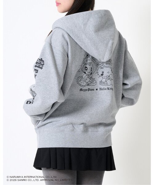 ハローキティ×ベリエちゃん ジップパーカ（Tシャツ/カットソー