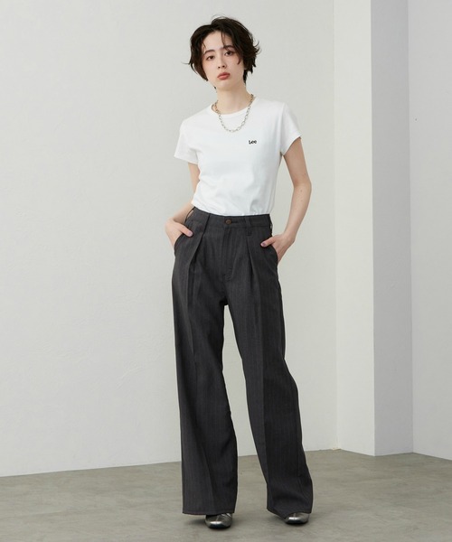 Lee(リー)の「Lee/リー【LADYS】WRANGLER WRANCHER WIDE/【サマーウールライク】ランチャー フレアーワイドパンツ(その他パンツ・レディース・ネイビー/チャコール・X-SMALL/SMALL/MEDIUM)」の21枚目の写真