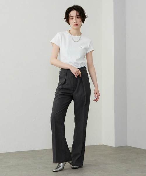 Lee(リー)の「Lee/リー【LADYS】WRANGLER WRANCHER WIDE/【サマーウールライク】ランチャー フレアーワイドパンツ(その他パンツ・レディース・ネイビー/チャコール・X-SMALL/SMALL/MEDIUM)」の22枚目の写真