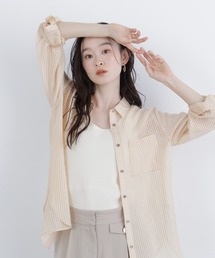 N.（N. Natural Beauty Basic） | シアーストライプシャツ(シャツ/ブラウス)