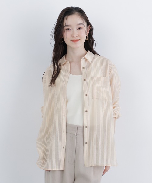 シアーストライプシャツ（シャツ/ブラウス）｜N.（N. Natural Beauty