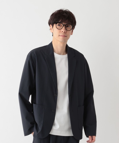 GLOBAL WORK（グローバルワーク）の「イージーケアストレッチジャケット/638690（テーラードジャケット・メンズ・ネイビー/ダークブラウン・LARGE/SMALL/MEDIUM）」の17枚目の写真