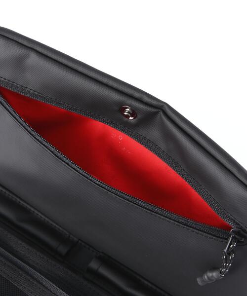 Topologie(トポロジー)の「Topologie/トポロジー Flat Sacoche Small フラット サコッシュ スモール【バッグ単体】(ショルダーバッグ・メンズ・グレー/ブラック・F)」の12枚目の写真