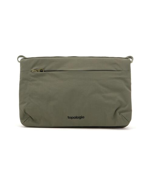 Topologie(トポロジー)の「Topologie/トポロジー Flat Sacoche Small フラット サコッシュ スモール【バッグ単体】(ショルダーバッグ・メンズ・グレー/ブラック・F)」の14枚目の写真