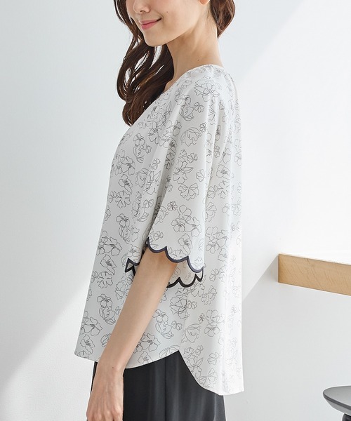 Honeys(ハニーズ)の「スカラップ刺繍ブラウス(シャツ/ブラウス・レディース・ホワイト系その他/ピンク/ブラウン・L/LL/S/M)」の19枚目の写真