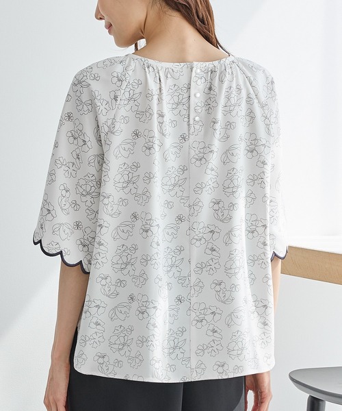Honeys(ハニーズ)の「スカラップ刺繍ブラウス(シャツ/ブラウス・レディース・ホワイト系その他/ピンク/ブラウン・L/LL/S/M)」の20枚目の写真