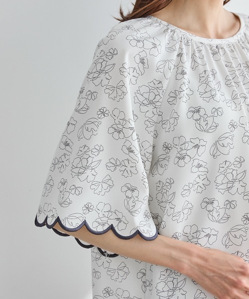 Honeys(ハニーズ)の「スカラップ刺繍ブラウス(シャツ/ブラウス・レディース・ホワイト系その他/ピンク/ブラウン・L/LL/S/M)」の22枚目の写真