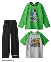 QUNTSTYLE（キュントスタイル）の「【MINECRAFT】２トップスパジャマ（半袖トップス+長袖トップス+長丈パンツ）（ルームウェア/パジャマ）」