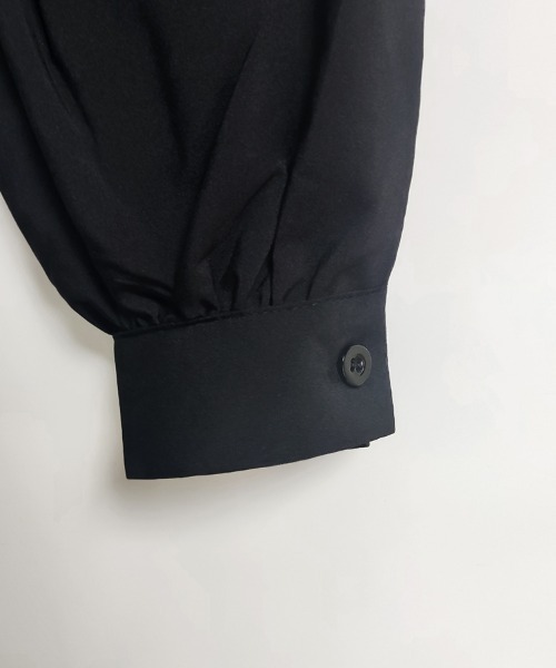 ONEP STAR（ワンピスター）の「ティアードロングシャツワンピース（シャツワンピース・レディース・ブラック・LARGE/MEDIUM/X-LARGE）」の9枚目の写真