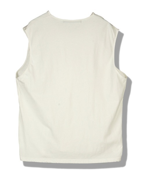 NO ID.（ノーアイディ）の「mta616- ｾﾝﾀｰﾀｯｸｽﾘｰﾌﾞﾚｽPO スリーブレスTシャツ(858006-454T)（タンクトップ・メンズ・ホワイト/グレー/ブラック・ONE SIZE）」の15枚目の写真