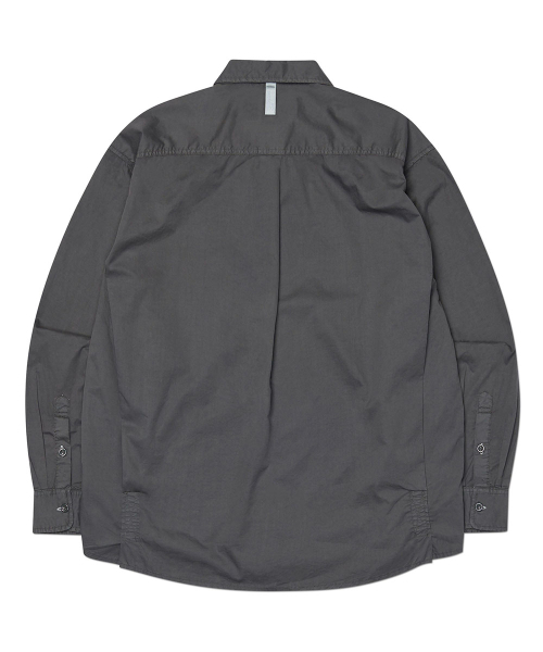 NOMANUAL（NOMANUAL）の「OVERDYED SHIRT - WASHED BLACK（シャツ/ブラウス・レディース・その他・MEDIUM/LARGE/SMALL）」の3枚目の写真