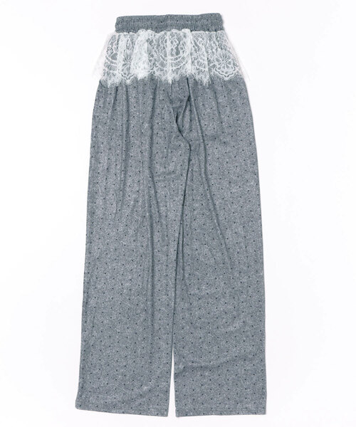 Achic(アシック)の「ドット柄ルーズワイドパンツ(デニムパンツ・レディース・ブラック/グレー・M)」の8枚目の写真