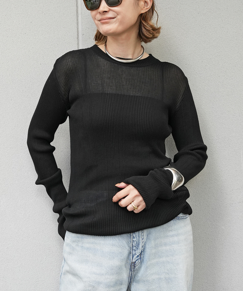 【Raspail/ラスパイユ】Sheer T-Shirt セール】【Raspail/ラスパイユ】Sheer T-Shirt（Tシャツ/カットソー