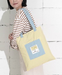 PEANUTS（ピーナッツ）の「"09"≪PEANUTS≫リバーシブル 1ポケット ナイロン 刺繍 トートバッグ（トートバッグ）」