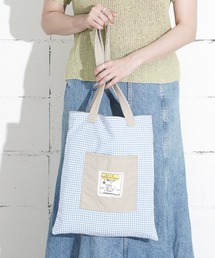 PEANUTS（ピーナッツ）の「"09"≪PEANUTS≫リバーシブル 1ポケット ナイロン 刺繍 トートバッグ（トートバッグ）」