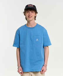 EVERYDAY AECA CLOVER POCKET TEE-BLUE