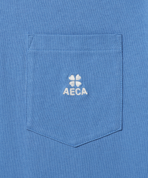 AECA(エイカ)の「EVERYDAY AECA CLOVER POCKET TEE-BLUE(Tシャツ/カットソー・レディース・その他・M/L/XL)」の3枚目の写真