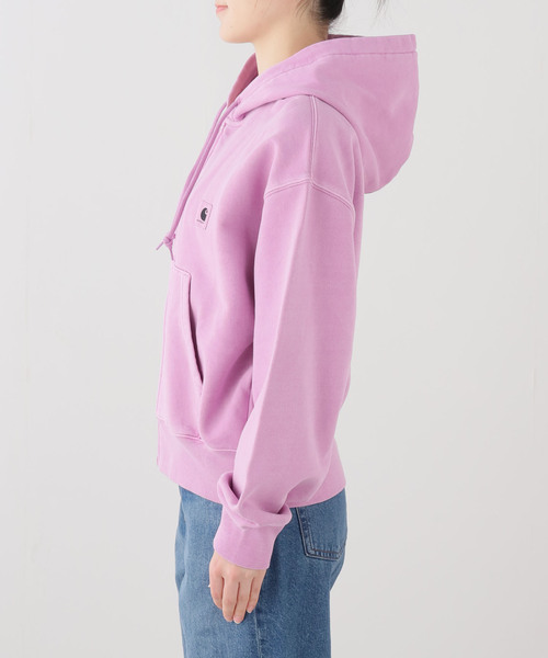 Carhartt WIP（カーハートダブリューアイピー）の「【CARHARTT WIP 】 W' HOODED NELSON JACKET（パーカー・レディース・チャコールグレー/パープル・SMALL/X-SMALL）」の3枚目の写真