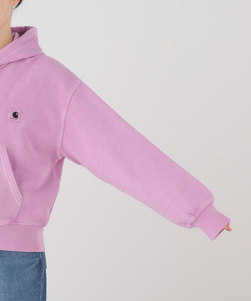 Carhartt WIP（カーハートダブリューアイピー）の「【CARHARTT WIP 】 W' HOODED NELSON JACKET（パーカー・レディース・チャコールグレー/パープル・SMALL/X-SMALL）」の5枚目の写真