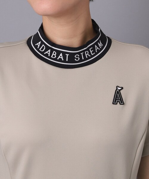 ADABAT STREAM(アダバットストリーム)の「スムースタッチAラインワンピース(ワンピース・レディース・ブラック/サンドベージュ・36/38/40/42)」の12枚目の写真