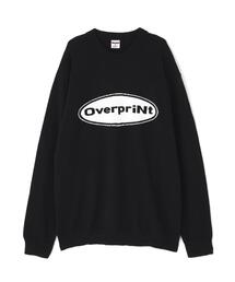 overprint/オーバープリント/OVAL V COTTON KNIT