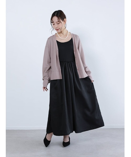 fifth(フィフス)の「【接触冷感】Vネックカーディガン(カーディガン/ボレロ・レディース・ベージュ/チャコールグレー/ブラック・M)」の6枚目の写真