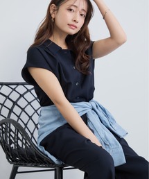 【速乾】リネンライクセミドッキングオールインワン 【低身長・小柄女性】