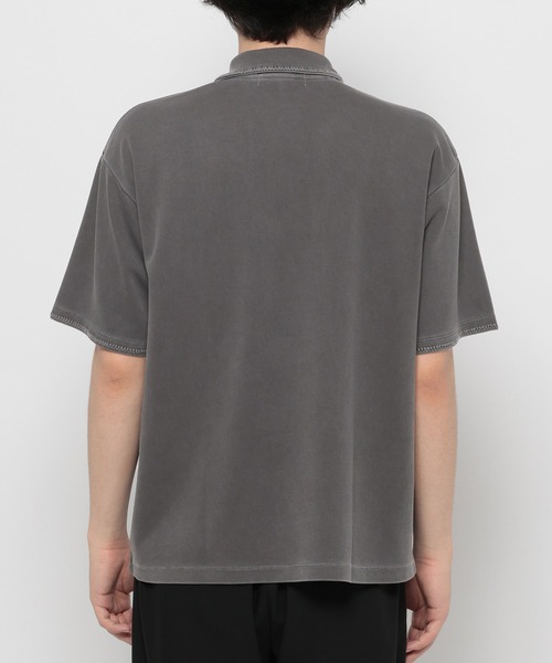 RAGEBLUE（レイジブルー）の「Pigment Half Zip T-Shirt / ピグメント加工/ハンドステッチハーフジップTシャツ（Tシャツ/カットソー・メンズ・オフホワイト/ブルー/その他19/ダークブラウン・SMALL/LARGE/MEDIUM）」の19枚目の写真