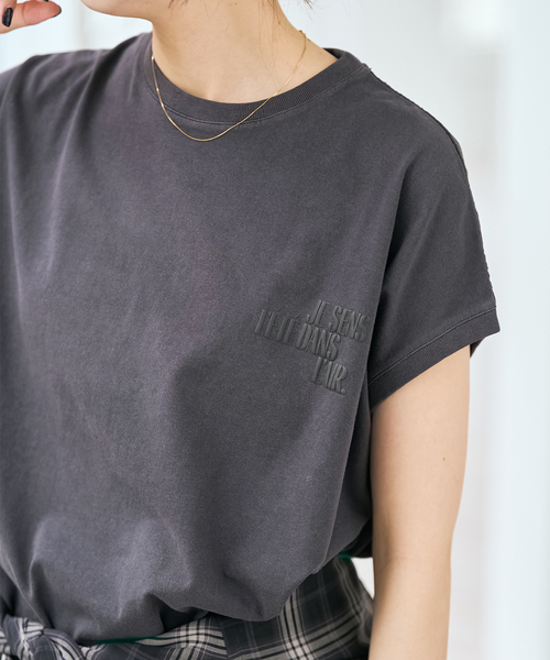 upperhights（アッパーハイツ）の「upper hights/アッパーハイツ 別注BIG NO SLEEVE TEE*（Tシャツ/カットソー・レディース・カーキ/ホワイト系その他/ブラック系その他/ベージュ・FREE）」の14枚目の写真