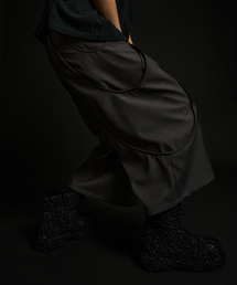 GOAT ESSENCE / ゴートエッセンス TUCK CURVE WIDE SHORTS