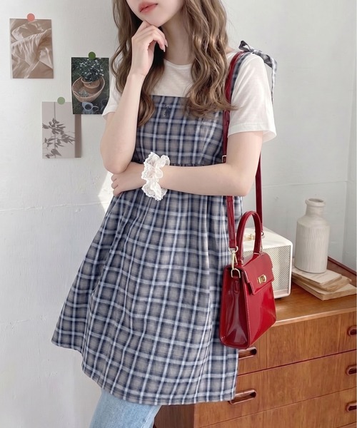 セール】【Ada.別注 U.S. POLO ASSN.】ショルダーリボン チェック