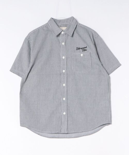 CORISCO(コリスコ)の「バック刺しゅうヒッコリー半袖シャツ(M1)(シャツ/ブラウス・メンズ・その他1/その他2・MEDIUM/LARGE/X-LARGE)」の8枚目の写真