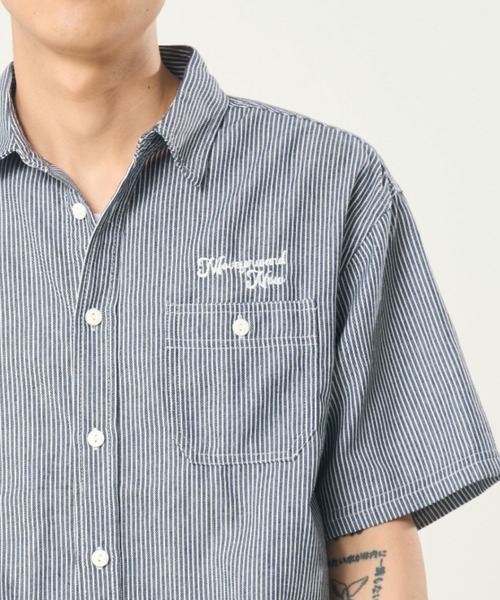 CORISCO(コリスコ)の「バック刺しゅうヒッコリー半袖シャツ(M1)(シャツ/ブラウス・メンズ・その他1/その他2・MEDIUM/LARGE/X-LARGE)」の11枚目の写真
