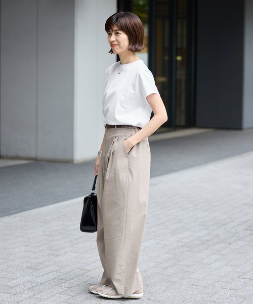 ATON/エイトン SUVIN 60/2 CAP SLEEVE Tシャツ（Tシャツ/カットソー