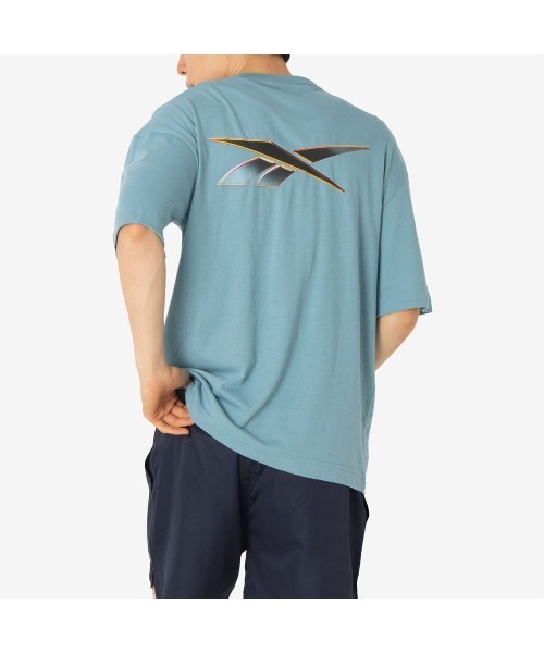 Reebok(リーボック)の「アスリート スピード ロゴ Tシャツ / ATHLETE SPEED LOGO T-SHIRT(Tシャツ/カットソー・メンズ・ホワイト/ブラック/ブルー・X-LARGE/SMALL/MEDIUM/LARGE)」の7枚目の写真
