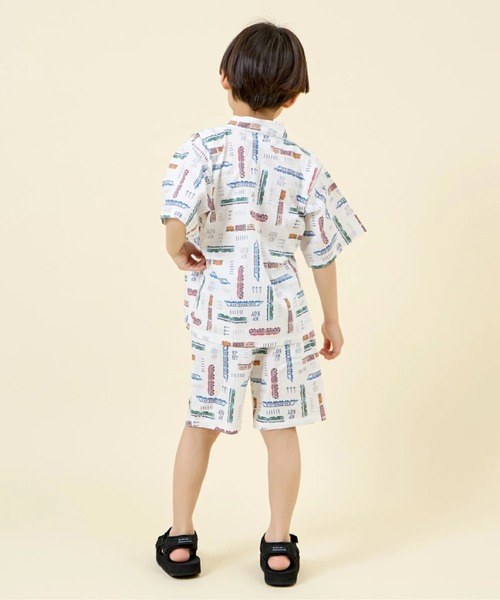 KP DECO（ケーピーデコ）の「電車柄 甚平（浴衣・キッズ・キナリ/ネイビー・90cm/110cm/100cm）」の17枚目の写真