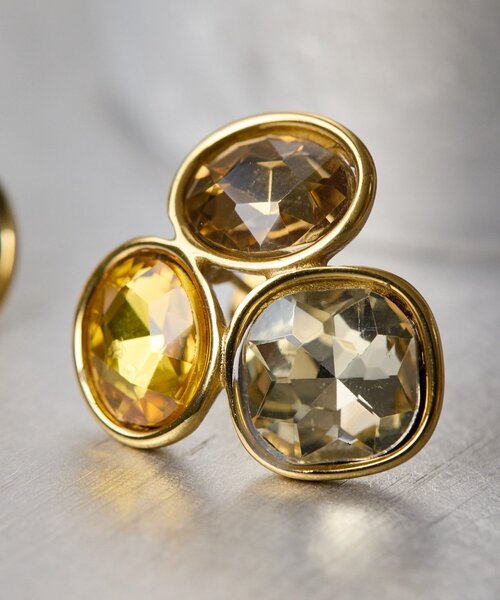 ear PAPILLONNER(イアパピヨネ)の「《金属アレルギー対応/ステンレス》ビジューピアス(ピアス(両耳用)・レディース・グレー/イエロー・FREE)」の10枚目の写真