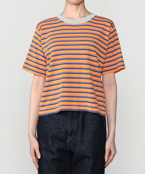RYE TENDER（ライテンダー）の「RYE TENDER | 〈別注〉半袖クルーネックニット WOMEN（ニット/セーター・レディース・ブルー系その他2/ブラック系その他/オレンジ系その他/レッド系その他/ブルー系その他・0）」の12枚目の写真