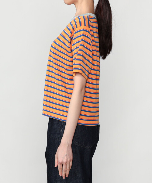 RYE TENDER（ライテンダー）の「RYE TENDER | 〈別注〉半袖クルーネックニット WOMEN（ニット/セーター・レディース・ブルー系その他2/ブラック系その他/オレンジ系その他/レッド系その他/ブルー系その他・0）」の13枚目の写真