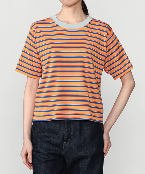 RYE TENDER（ライテンダー）の「RYE TENDER | 〈別注〉半袖クルーネックニット WOMEN（ニット/セーター・レディース・ブルー系その他2/ブラック系その他/オレンジ系その他/レッド系その他/ブルー系その他・0）」の15枚目の写真