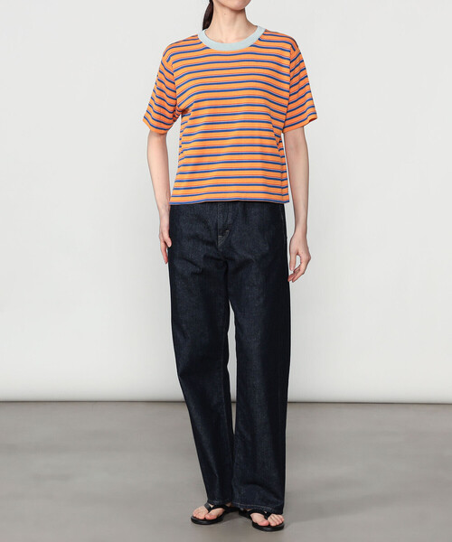 RYE TENDER（ライテンダー）の「RYE TENDER | 〈別注〉半袖クルーネックニット WOMEN（ニット/セーター・レディース・ブルー系その他2/ブラック系その他/オレンジ系その他/レッド系その他/ブルー系その他・0）」の16枚目の写真