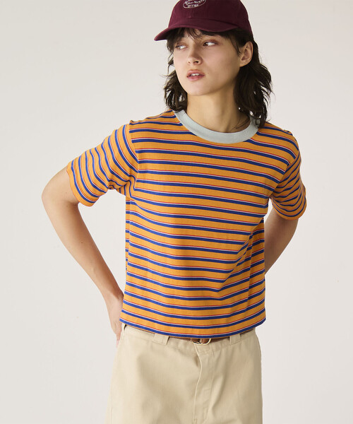 RYE TENDER（ライテンダー）の「RYE TENDER | 〈別注〉半袖クルーネックニット WOMEN（ニット/セーター・レディース・ブルー系その他2/ブラック系その他/オレンジ系その他/レッド系その他/ブルー系その他・0）」の17枚目の写真
