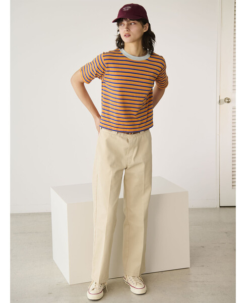 RYE TENDER（ライテンダー）の「RYE TENDER | 〈別注〉半袖クルーネックニット WOMEN（ニット/セーター・レディース・ブルー系その他2/ブラック系その他/オレンジ系その他/レッド系その他/ブルー系その他・0）」の21枚目の写真