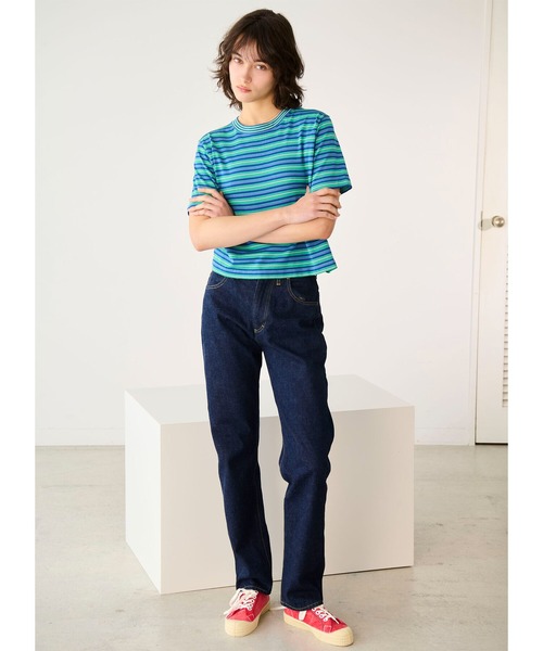 RYE TENDER(ライテンダー)の「RYE TENDER | 〈別注〉半袖クルーネックニット WOMEN(ニット/セーター・レディース・ブルー系その他2/ブラック系その他/オレンジ系その他/レッド系その他/ブルー系その他・0)」の22枚目の写真